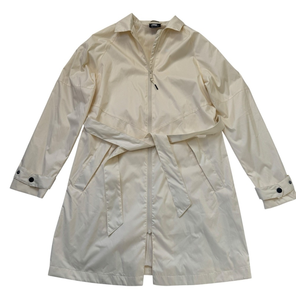 Nike Sportswear Windrunner‎ Woven Trench Jacket Small Pale Ivory Butter Yellow